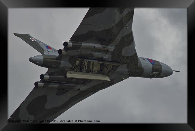 Vulcan Bombing Framed Print by J Biggadike