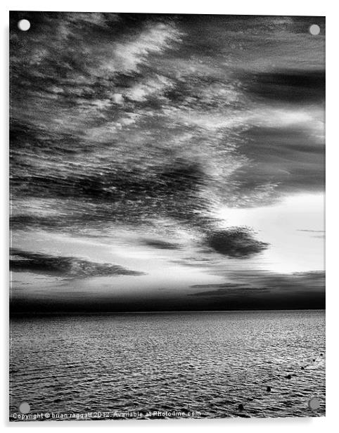 Sharm Sunrise BW Acrylic by Brian  Raggatt