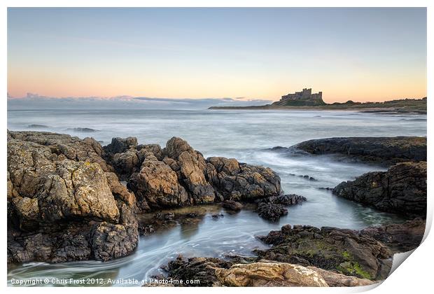 Path to Bamburgh Castle Print by Chris Frost