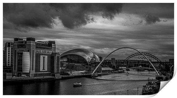 Gateshead Quayside Print by Adrian Thurm