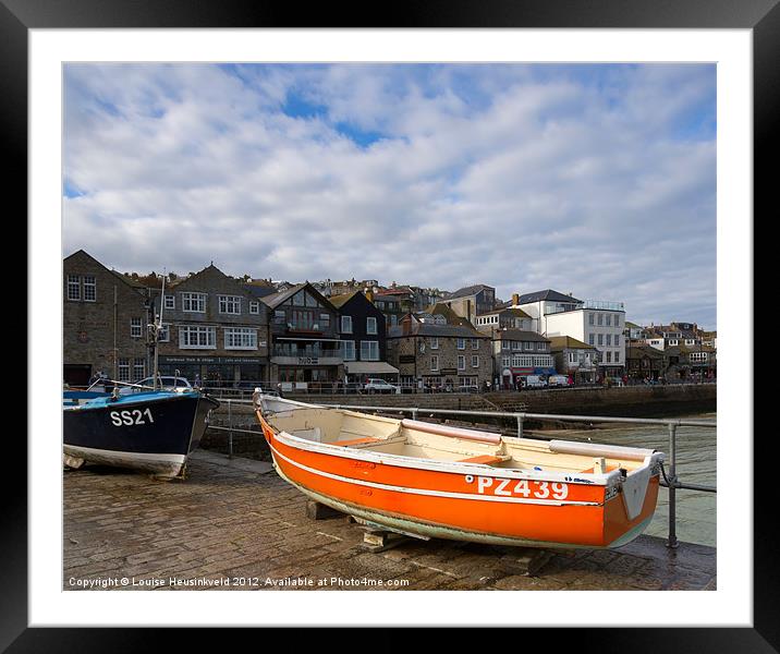 St Ives, Cornwall Framed Mounted Print by Louise Heusinkveld
