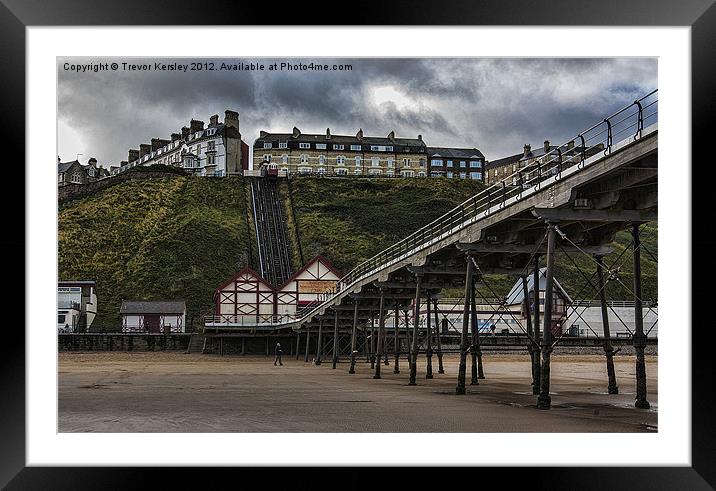 Saltburn By The Sea Framed Mounted Print by Trevor Kersley RIP