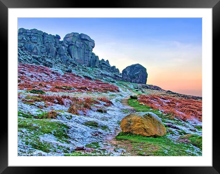 Cow And Calf Rocks Ilkley Framed Mounted Print by Colin Williams Photography