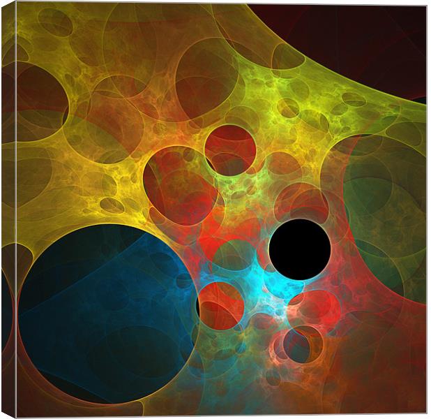 Cosmic Bubbles Canvas Print by Mary Lane