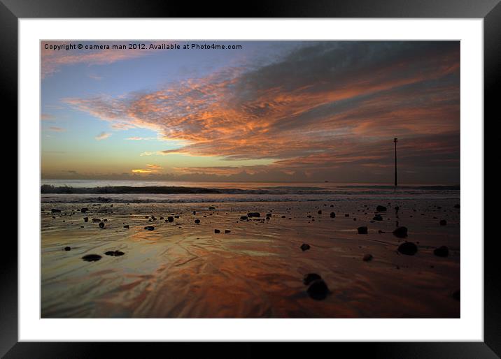 Reflective Sands Framed Mounted Print by camera man