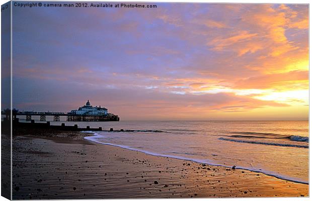 Dawn at the pier Canvas Print by camera man