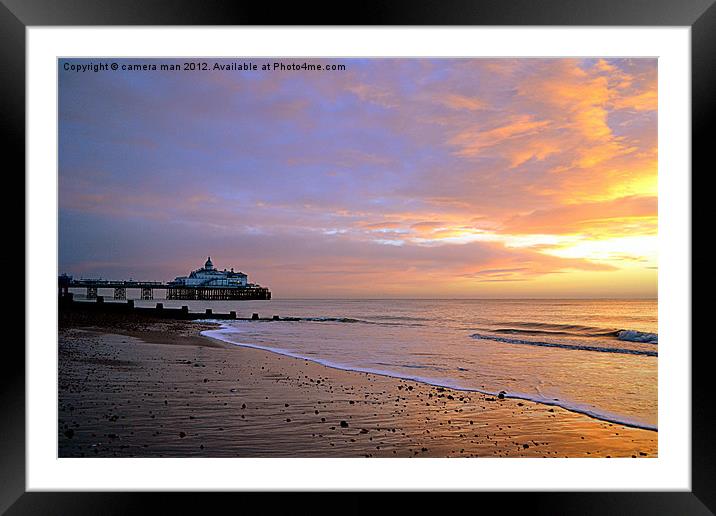 Dawn at the pier Framed Mounted Print by camera man