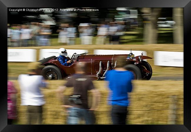 Vintage speed Framed Print by Christopher Kelly