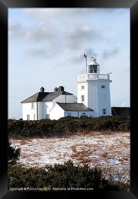 A Winter Wonderland at Cromer Lighthouse Framed Print by Digitalshot Photography