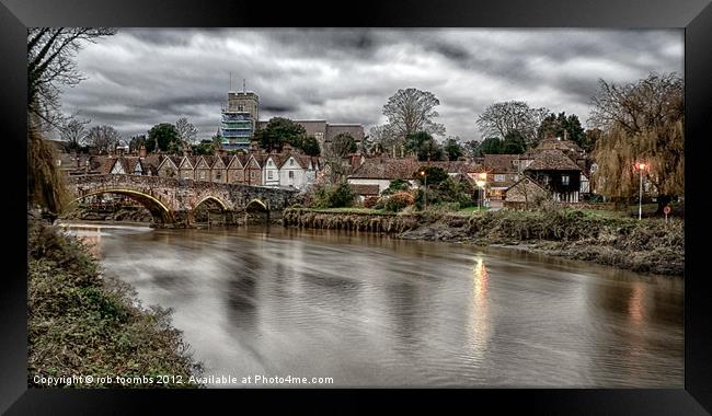 A VIEW TO AYLESFORD Framed Print by Rob Toombs