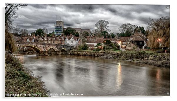 A VIEW TO AYLESFORD Acrylic by Rob Toombs