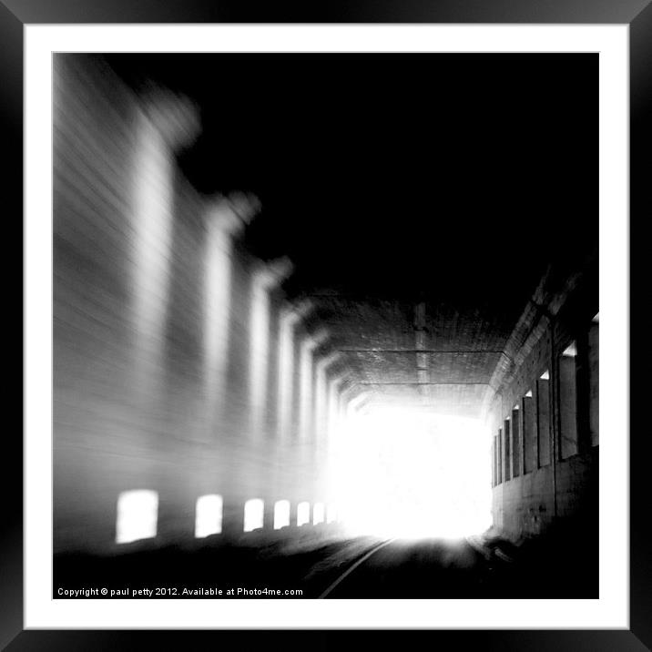 Tunnel Vision Framed Mounted Print by paul petty