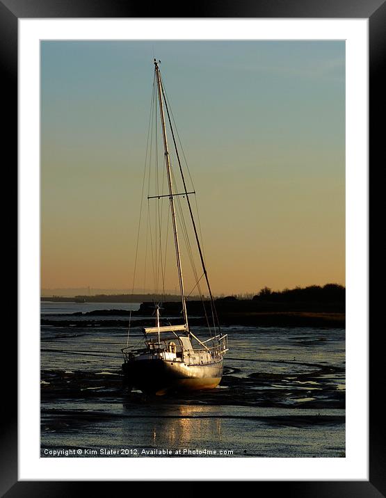 Sail Boat Framed Mounted Print by Kim Slater