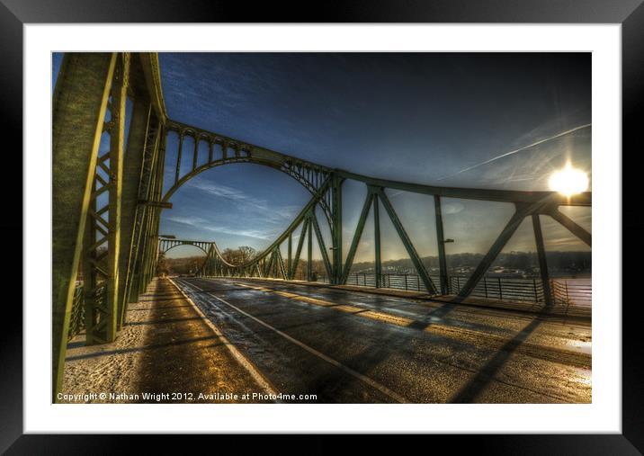 Spy bridge. Framed Mounted Print by Nathan Wright