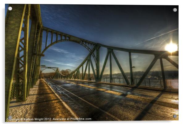 Spy bridge. Acrylic by Nathan Wright