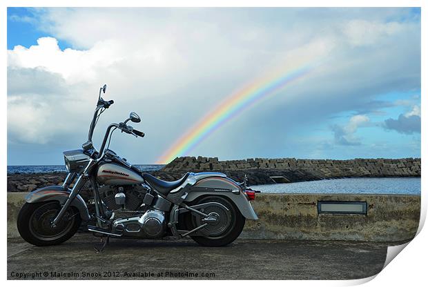 End of the rainbow Print by Malcolm Snook
