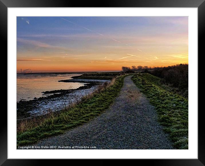 Sunrise Saxon Shore Way Framed Mounted Print by Kim Slater