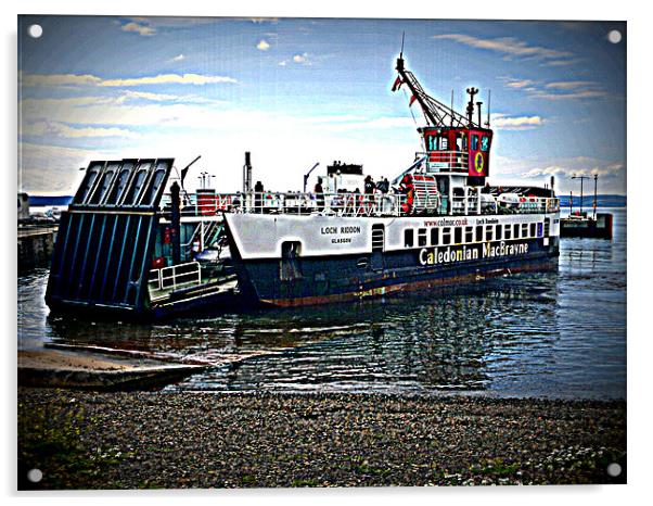 McBrayne Ferry Acrylic by Chris Archer