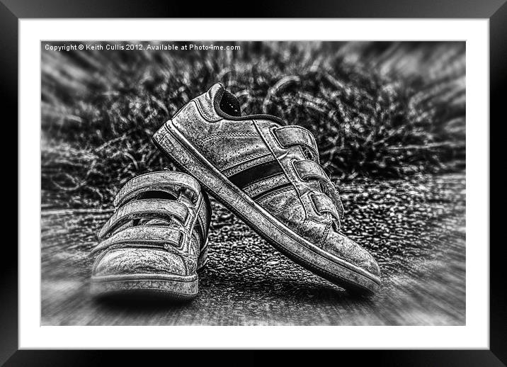 Tired Trainers Framed Mounted Print by Keith Cullis