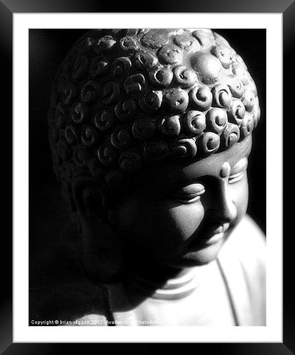 Little Buddha Framed Mounted Print by Brian  Raggatt