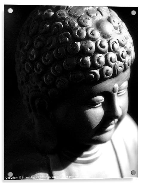 Little Buddha Acrylic by Brian  Raggatt