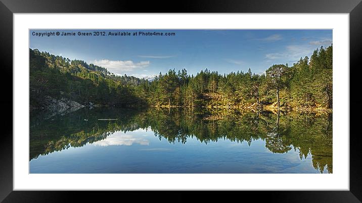The Green Lochan Framed Mounted Print by Jamie Green