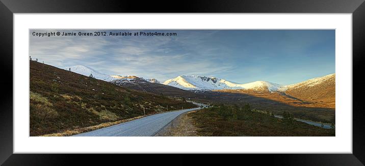 The Road To Cairngorm Framed Mounted Print by Jamie Green