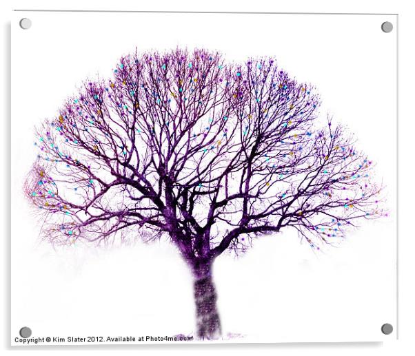 The Peacock Tree Acrylic by Kim Slater
