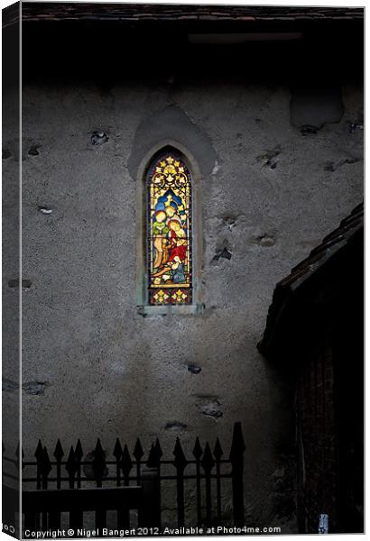 Stained Glass Window Canvas Print by Nigel Bangert
