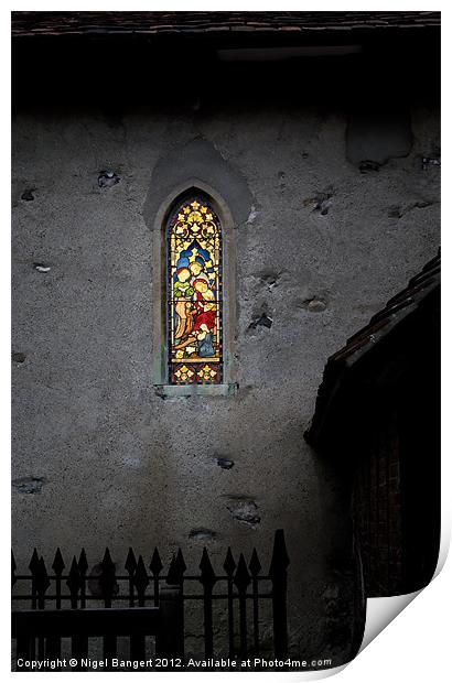 Stained Glass Window Print by Nigel Bangert
