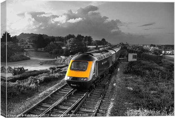 HST at the Warren Canvas Print by Rob Hawkins