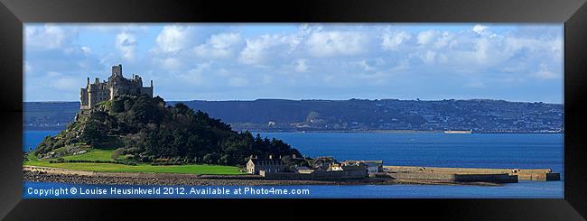 St Michaels Mount, Cornwall Framed Print by Louise Heusinkveld