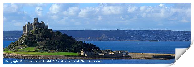 St Michaels Mount, Cornwall Print by Louise Heusinkveld