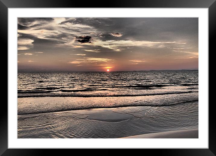 Sihanoukville, Cambodia, sunset Framed Mounted Print by Sarah Houlden