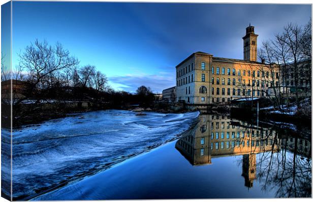 New Mill, Saltaire Canvas Print by mark davis
