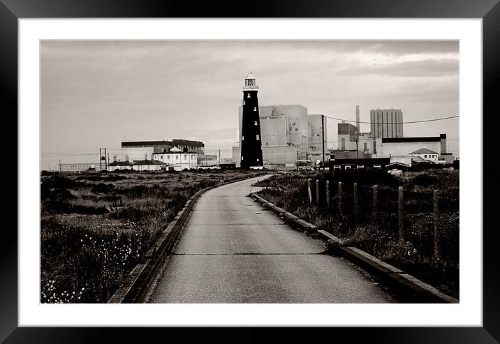 Power station in Dungeness Framed Mounted Print by Sophie Martin-Castex