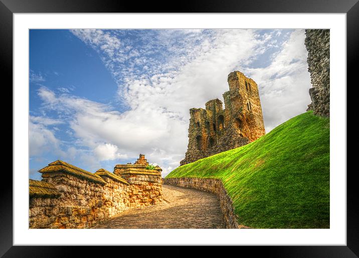 Scarborough Castle Framed Mounted Print by stephen walton