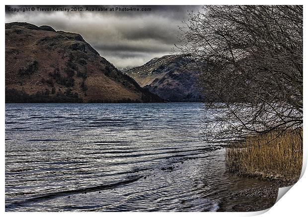 Winter in the Lakes Print by Trevor Kersley RIP