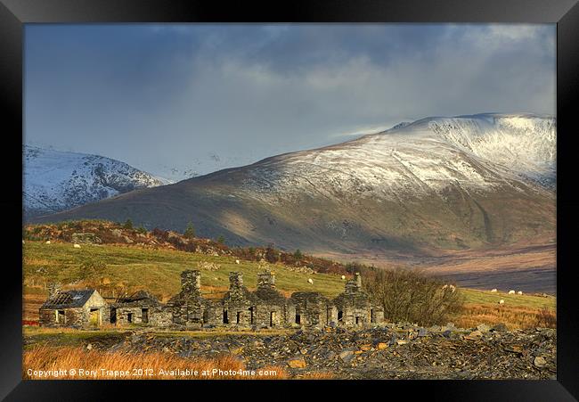 Quarrymans cottages Framed Print by Rory Trappe