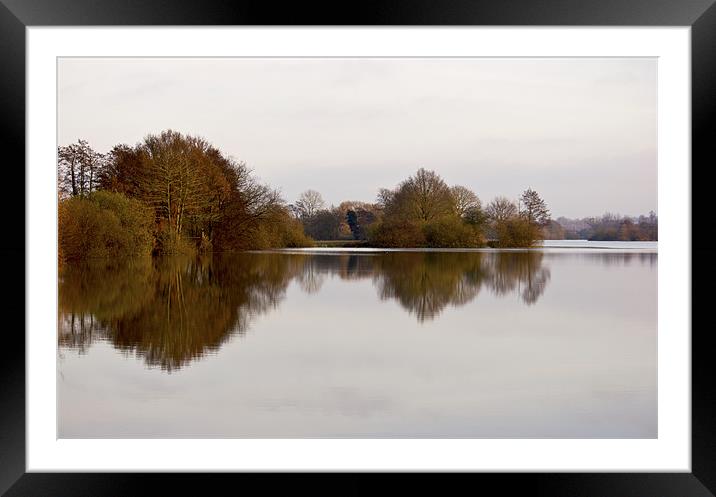 Lake Reflections Framed Mounted Print by Darren Burroughs