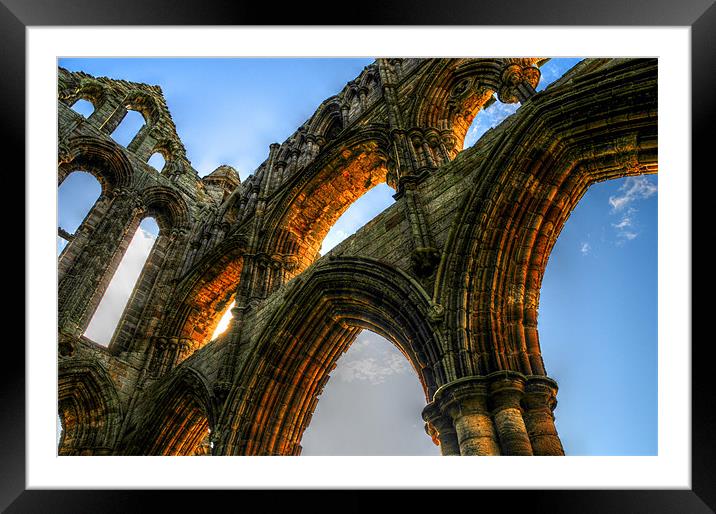 Whitby Abbey Framed Mounted Print by stephen walton