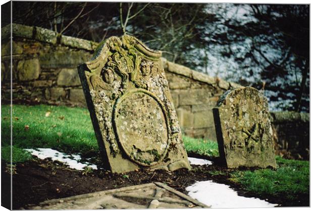 Gravestones  Canvas Print by Gavin Liddle