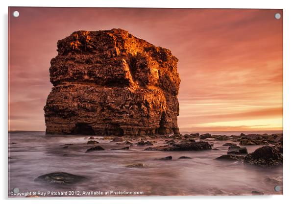 Marsden Rock Acrylic by Ray Pritchard