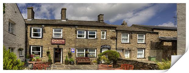 A Hotel in Hawes Print by Tom Gomez