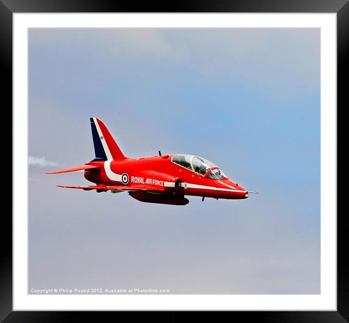 Red Arrows Hawk Jet Framed Mounted Print by Philip Pound