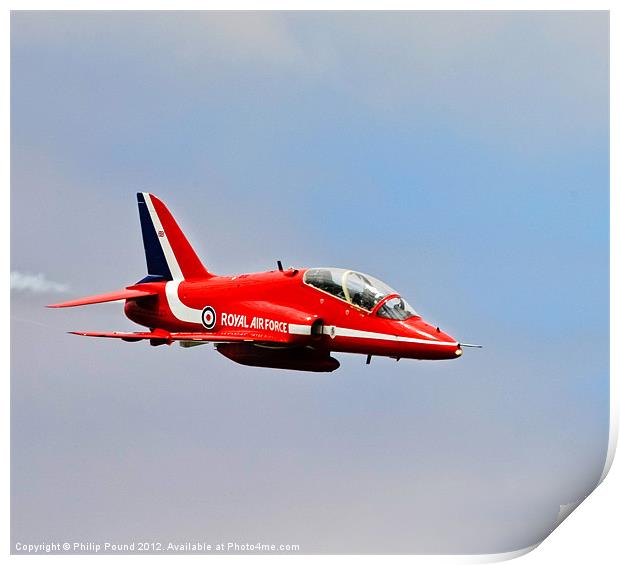 Red Arrows Hawk Jet Print by Philip Pound