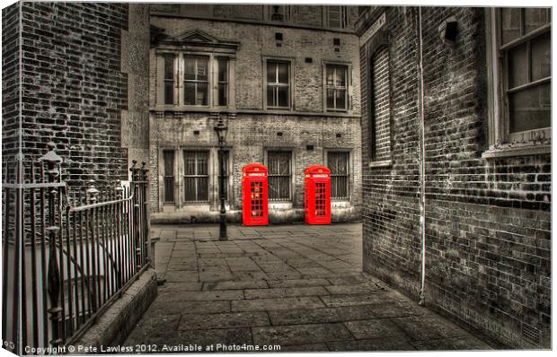 Phone box Canvas Print by Pete Lawless