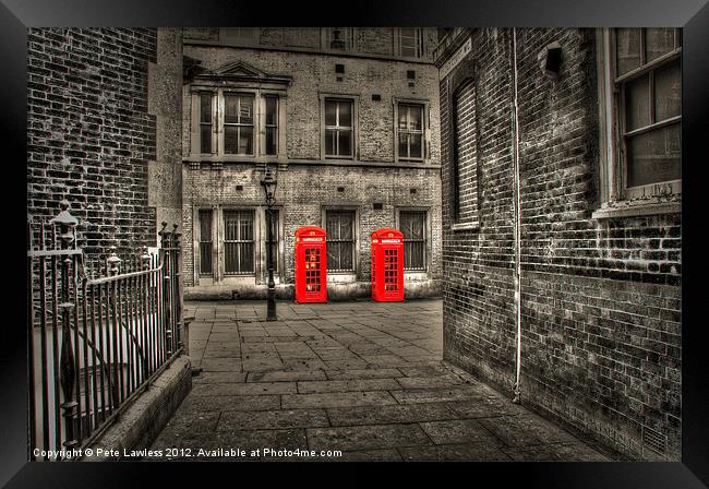Phone box Framed Print by Pete Lawless