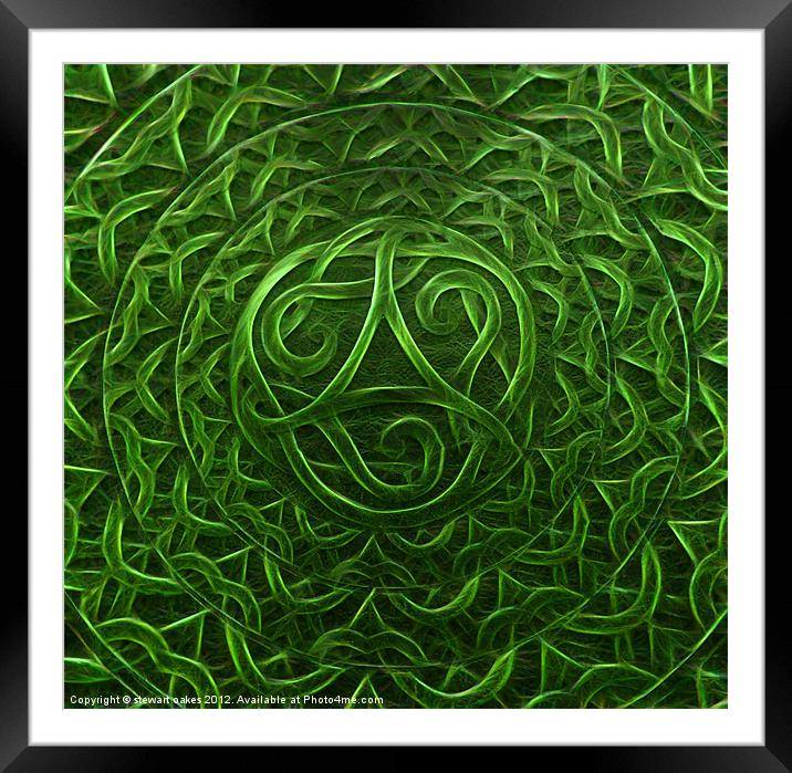 Celtic designs and patterns 19 Framed Mounted Print by stewart oakes