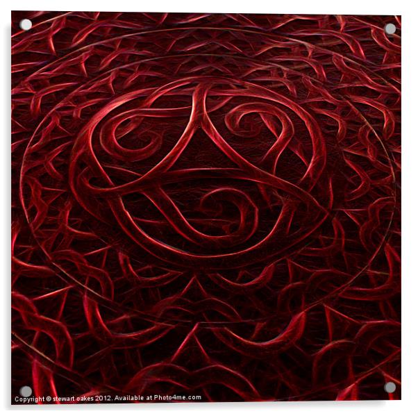 Celtic designs and patterns 21 Acrylic by stewart oakes